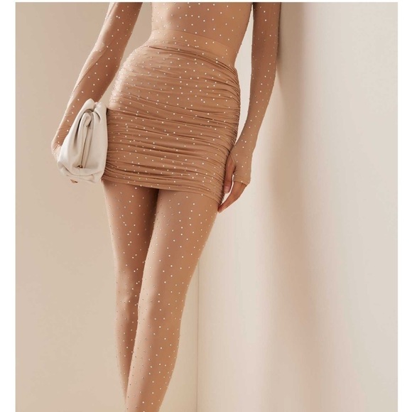 Alex Perry Benson Ruched Mini Skirt - Picture 3 of 8